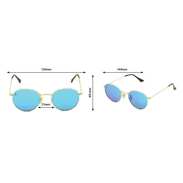 Phenticon-Phieres-Gold Ice Blue Mirror-Sonnenbrille