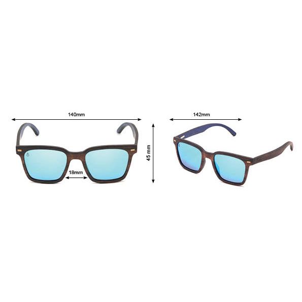 Phell Awaits -Phieres-Wood/Blue Mirror-Sonnenbrille