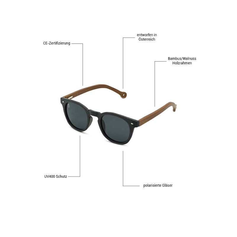 The Phillozu-Phieres-Dark Grey / Grey Polarized-Sonnenbrille
