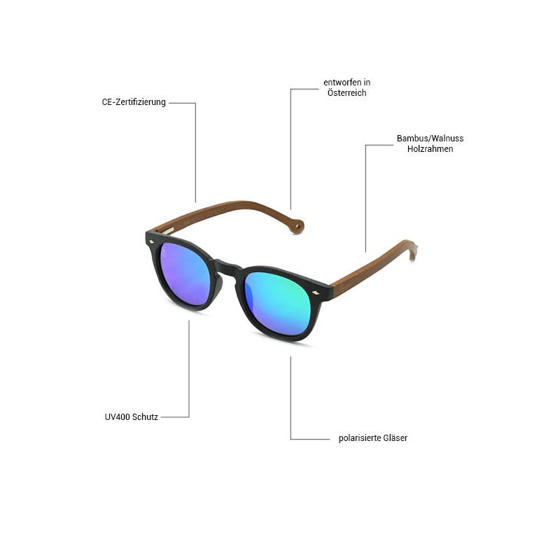 The Phillozu-Phieres-Dark Grey / Green Polarized-Sonnenbrille