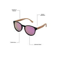 Phainted in Peace-Phieres-Black Pink Mirror Polarized-Sonnenbrille