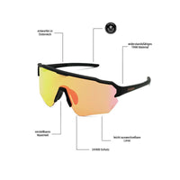 SandgraiphStandard - Phieres - Mtt BLK/Orange Blk R - Technische Sonnenbrille