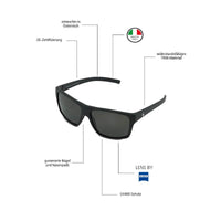 Streepher - Phieres - Mt Blk / Grey Polari - Sonnenbrille