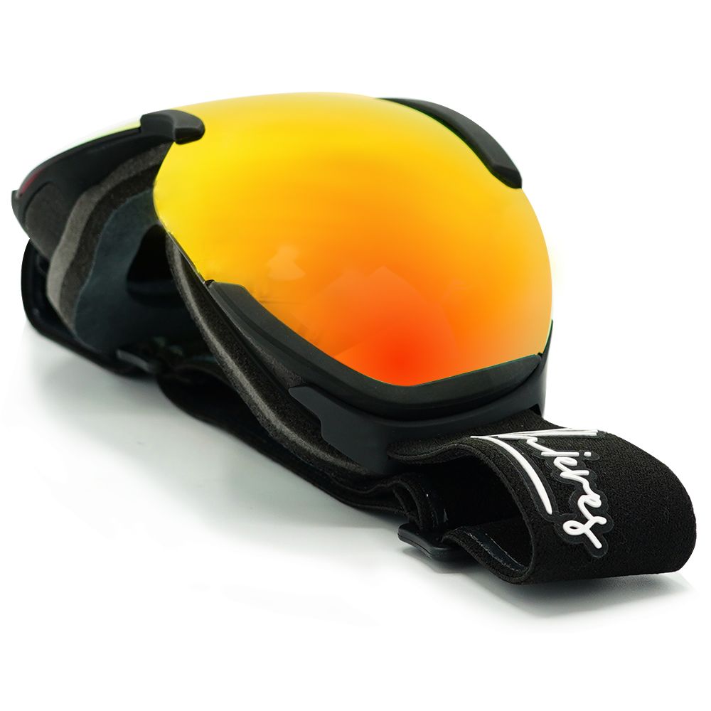 Inphame - Phieres - Matt Black Red Mirror - Schneebrille verspiegelt