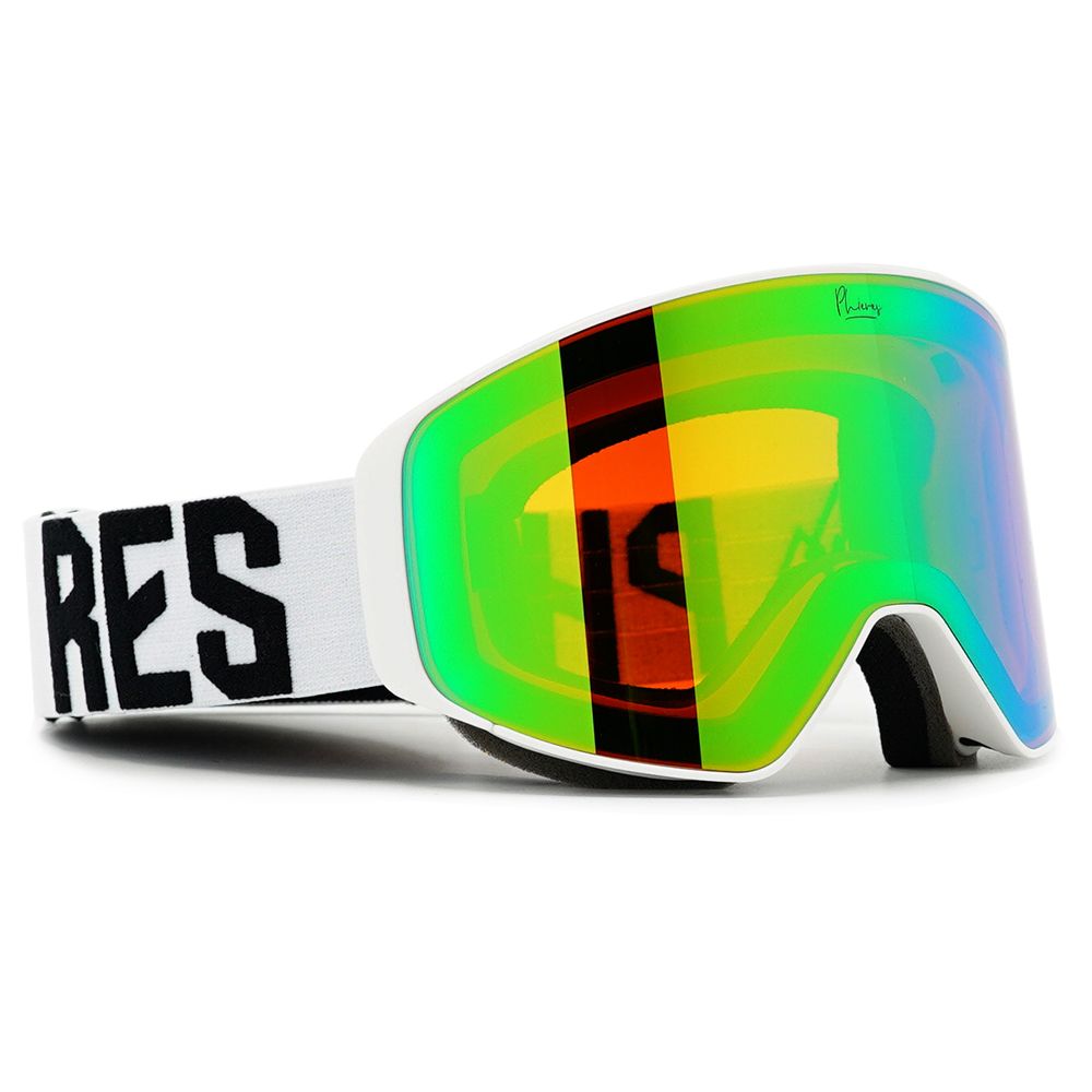 PH-12sixty - Phieres - White Black Green S2 - Schneebrille verspiegelt