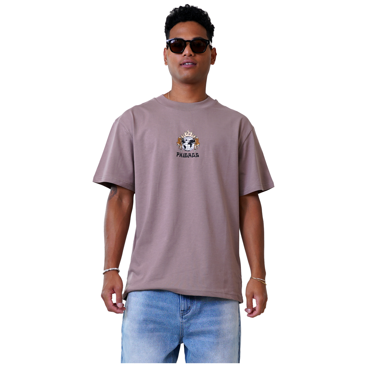 Gloriouph Tee - Phieres - Taupe Gray - T-Shirt
