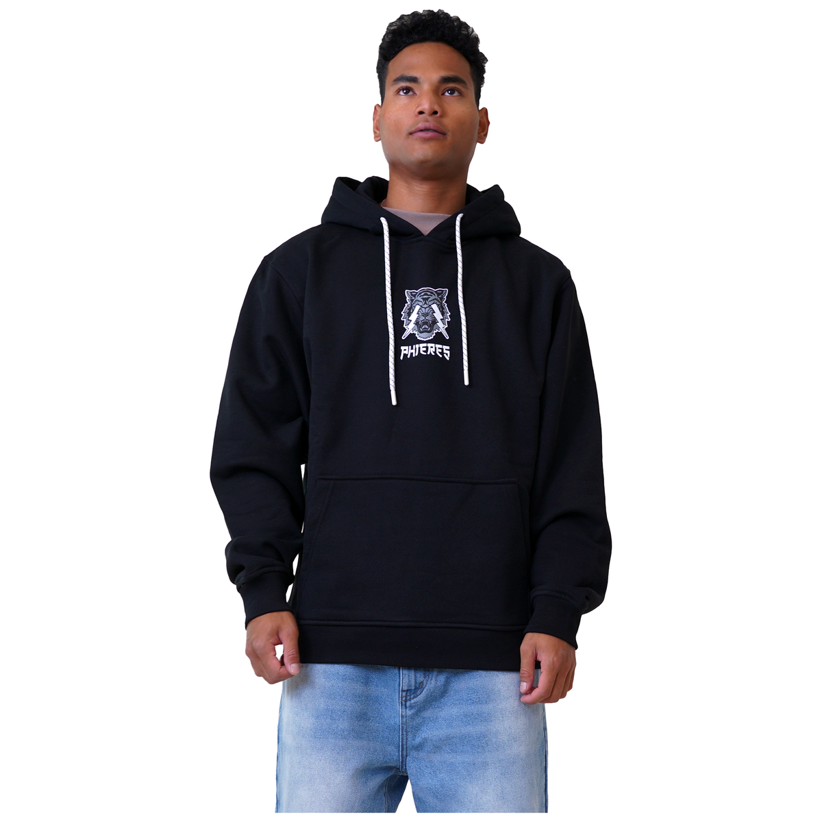 Burniph Hood - Phieres - Black - Hoodie