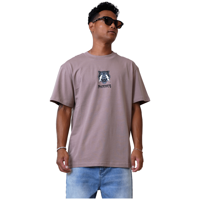 Burniph Tee - Phieres - Taupe Gray - T-Shirt