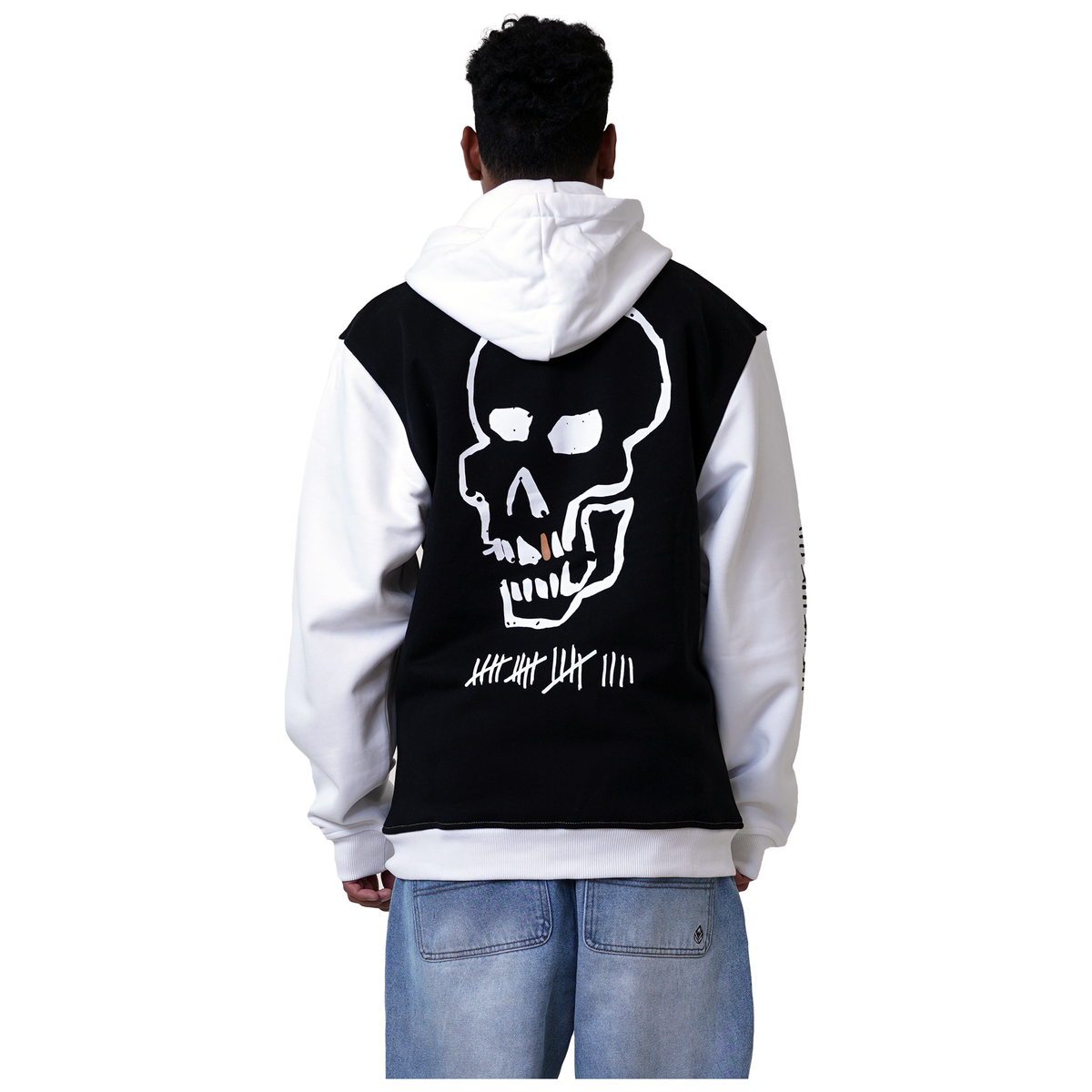 P Since 19 Hood - Phieres - Black White - Zip Hoodie