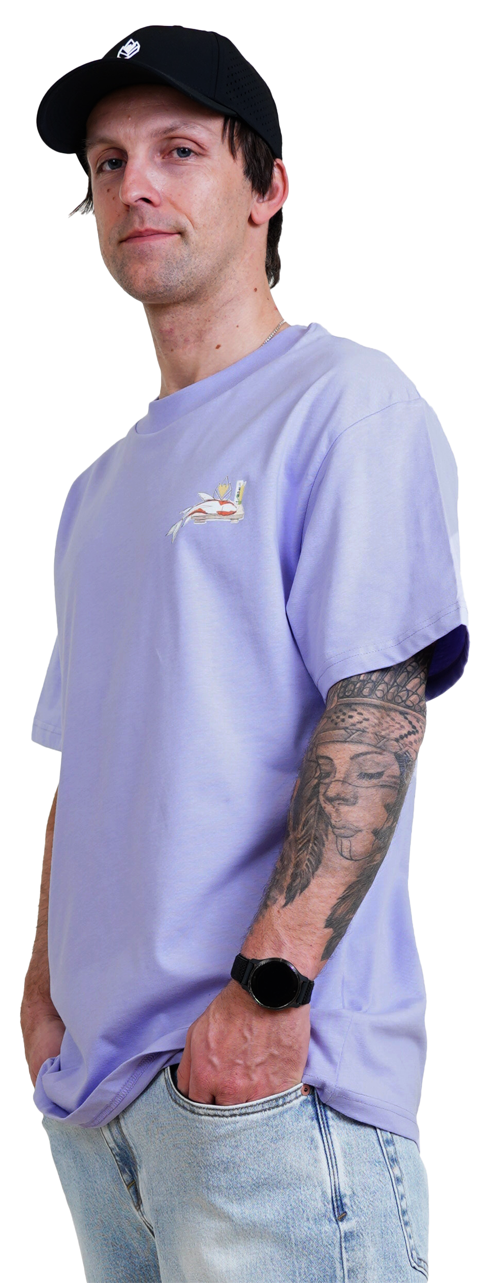 Phlaucat II Tee - Phieres - Lavender - T-Shirt