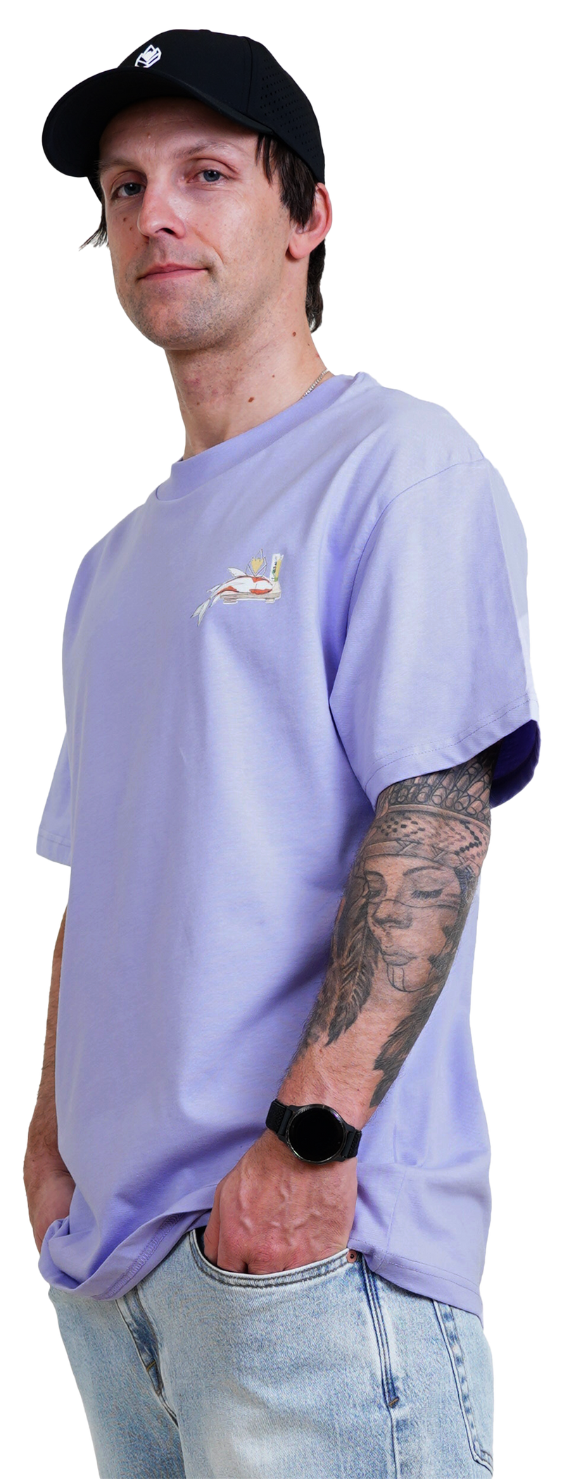 Phlaucat II Tee - Phieres - Lavender - T-Shirt