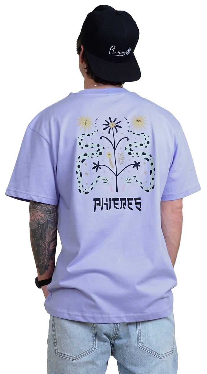 Snaphlower Tee - Phieres - Lavender - T-Shirt