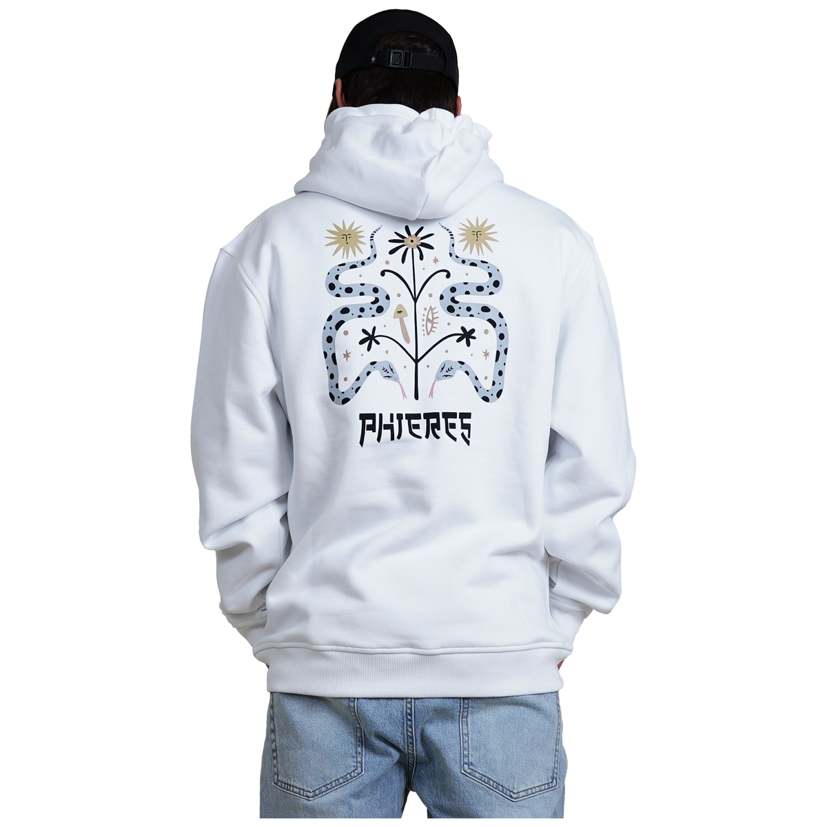 Snaphlower Hoody - Phieres - Bright White - Hoodie