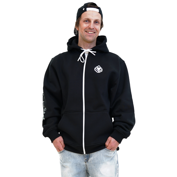 Yaphan Zip Hood - Phieres - Black - Zip Hoodie