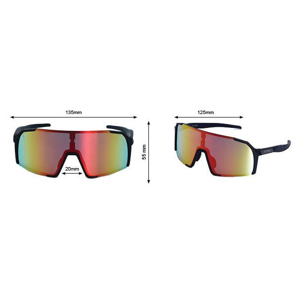 Phingsuit Youth - Phieres - Black/Orange Mirror - Sportbrille