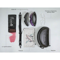 Sharkbiteph Plus - Phieres - Matt Black Splashes/ Pink Lens Full Revo Green - Technische Sonnenbrille