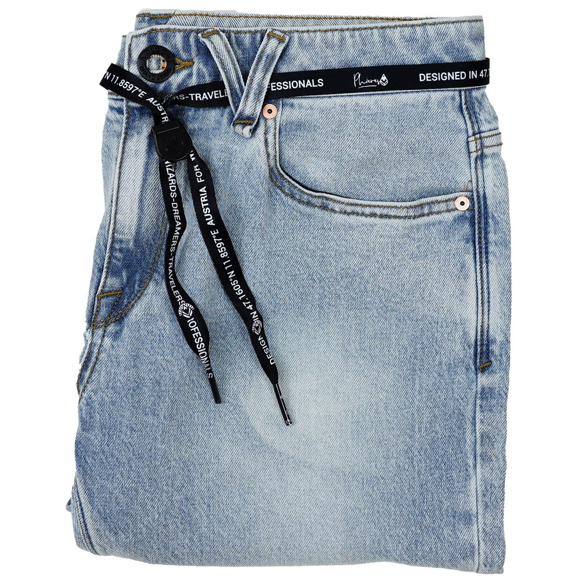 PH-Lacebelts - Phieres - Blk/Line Pattern - Textilgürtel