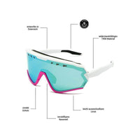 Sharkbiteph Origin - Phieres - Matt Wht Pink/ Ice Blue - Technische Sonnenbrille