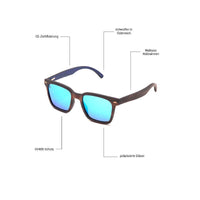 Phell Awaits -Phieres-Wood/Blue Mirror-Sonnenbrille