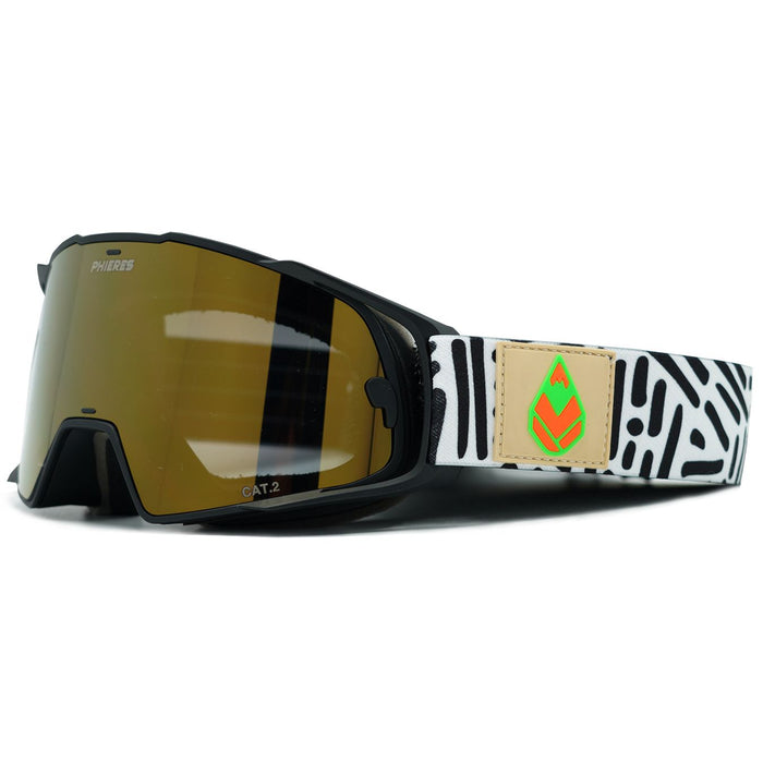 Ophride MTB - Phieres - Mtt Blk/FRevo K Gold - Bike Goggle 