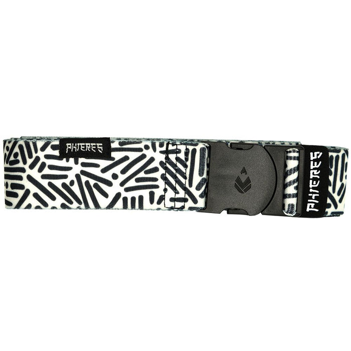 Dadsphelt Elastic - Phieres - Black White Pattern - Textilgürtel