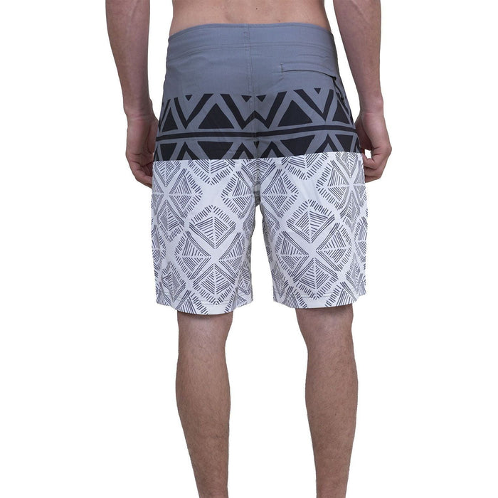 Phitewater-Phieres-Dark White Pattern-Boardshorts