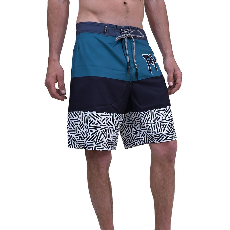 Phalturay-Phieres-Teal Black Pattern-Badehose