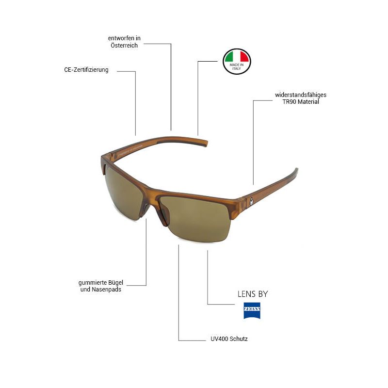 Streepher HF - Phieres - Brown / Brown - Sonnenbrille