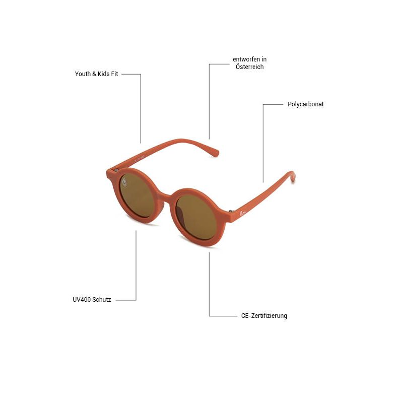 Playphound - Phieres - Red-Brown - Sonnenbrille
