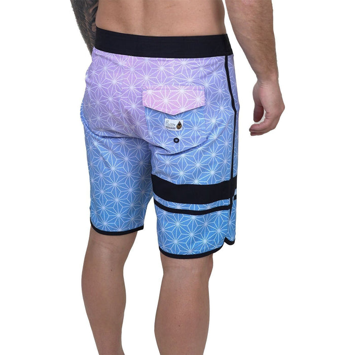 Senseiph - Phieres - Orchid Print/Blue - Boardshort