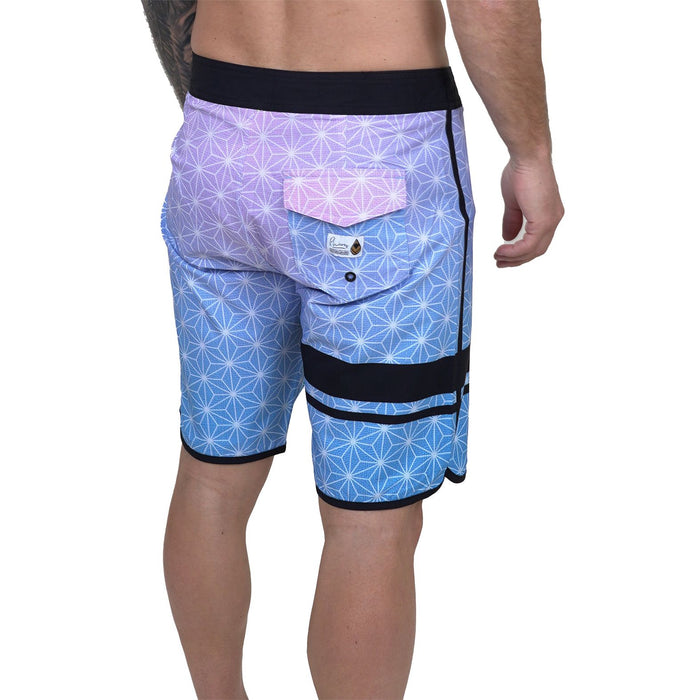 Senseiph - Phieres - Orchid Print/Blue - Boardshort