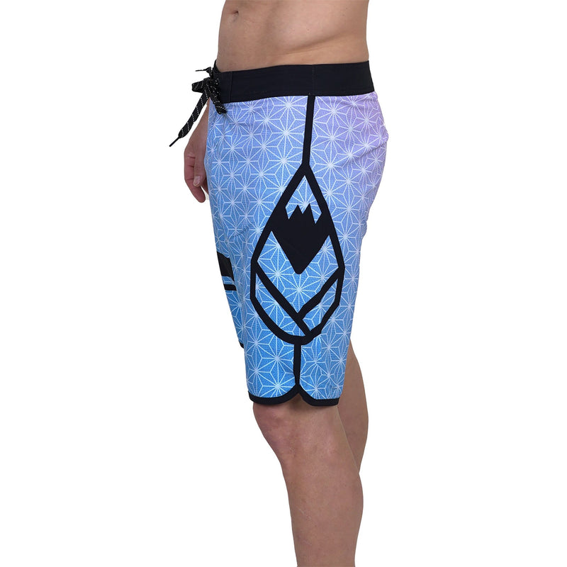 Senseiph - Phieres - Orchid Print/Blue - Boardshort
