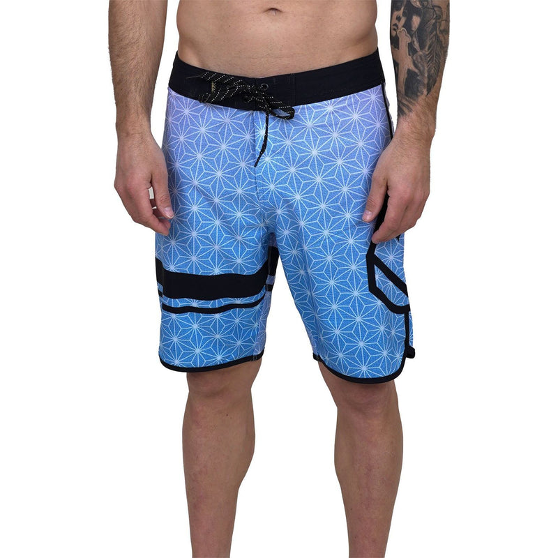 Senseiph - Phieres - Orchid Print/Blue - Boardshort