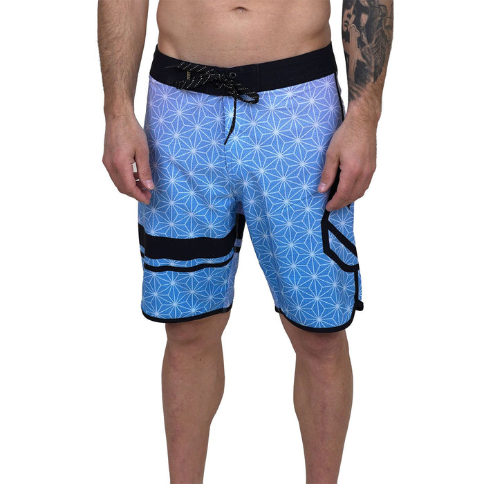 Senseiph - Phieres - Orchid Print/Blue - Boardshort