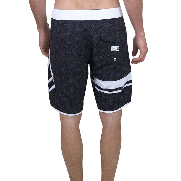 Senseiph - Phieres - Black Print/White - Boardshort