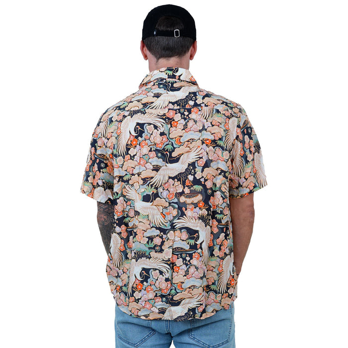 Oriphami Shirt - Phieres - Black - Kurzarmhemd