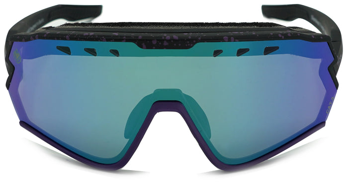 Sharkbiteph X Iriedaily - Phieres - Splatter MattBlk/Gre - Technische Sonnenbrille