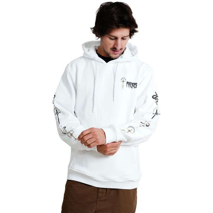 Swordiph II Hood - Phieres - Bright White - Kapuzenpulli