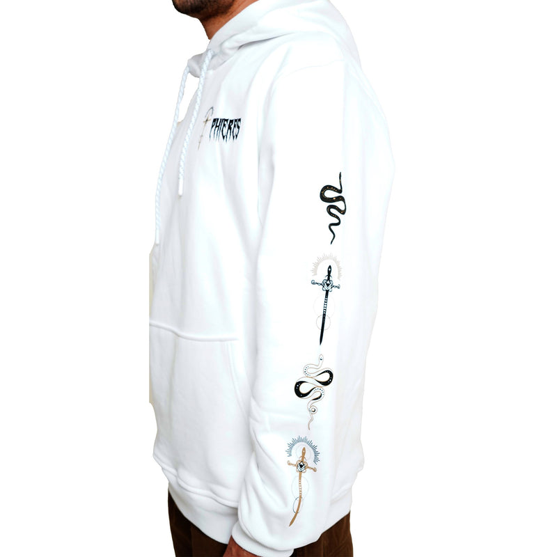 Swordiph II Hood - Phieres - Bright White - Kapuzenpulli