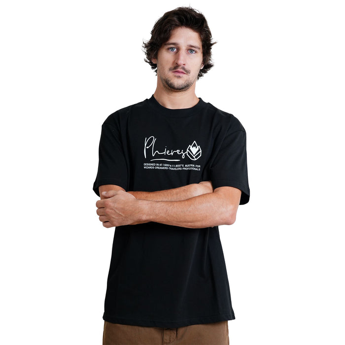 Rephorn Tee - Phieres - Black - T-Shirt