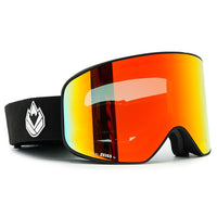 Conphroier - Phieres - Matt Black Red Mirror - Schneebrille verspiegelt