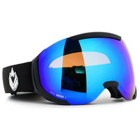 Inphame - Phieres - Matt Black Blue Mirror - Schneebrille verspiegelt