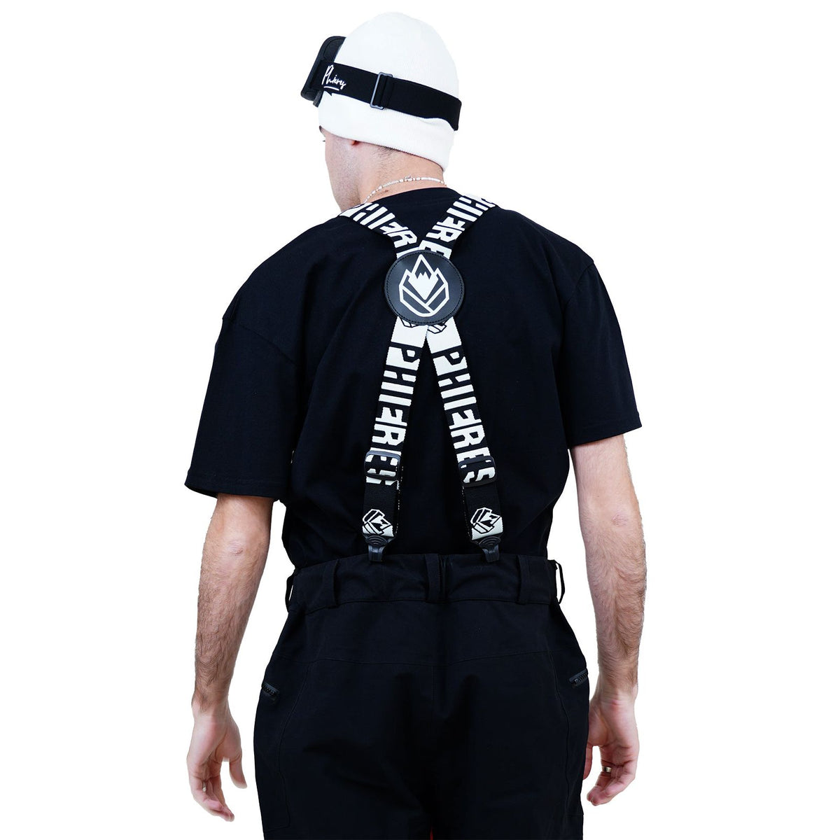 Dadspender Elastic - Phieres - Black White - Hosenträger
