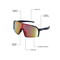 Phingsuit Youth - Phieres - Black/Orange Mirror - Sportbrille
