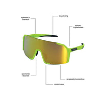 Phingsuit Youth - Phieres - Lime/Gold Mirror - Sportbrille