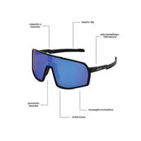 Tawonph - Phieres - Black/Blue Mirror - Sportbrille
