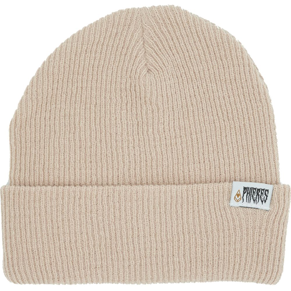 Metal Script Beanie - Phieres - Sand - Beanie