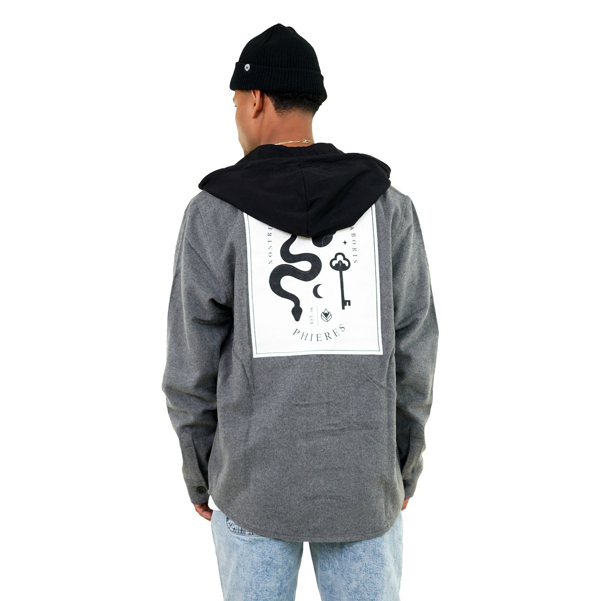 Skulleph Flanell Grey Bild 1