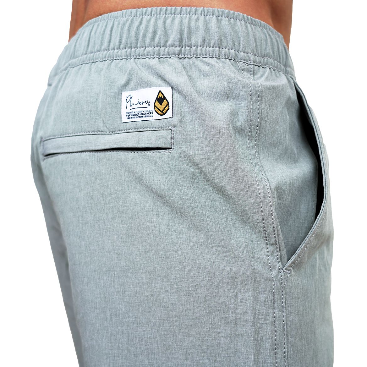 Phybrid Elastic Shorts Cool Grey Melange Bild 4