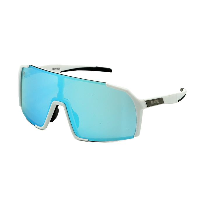 Phingsuit Youth - Phieres - White/Ice Blue Mirror - Sportbrille